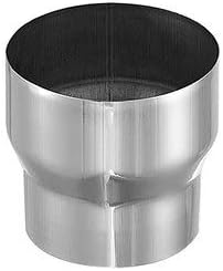 Adapter DN 100 auf DN 80 aus Metall passend zum SMILTER Laubschutz für Fallrohre aus Zink