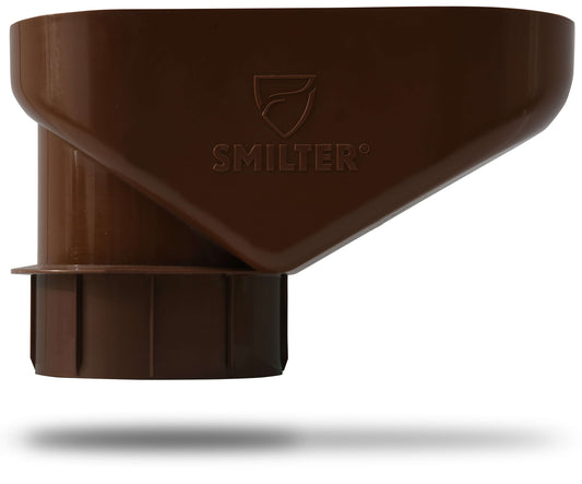 SMILTER Laubschutz in Braun – robuster Dachrinnenschutz, schützt vor Laub und Schmutz, witterungsbeständig und einfach zu montieren für eine freie Regenrinne.