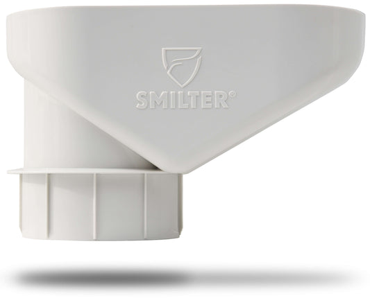 SMILTER Laubschutz in Weiß – effektiver Dachrinnenschutz gegen Laub und Schmutz. Witterungsbeständig, langlebig und einfach zu montieren für freie Regenrinnen.