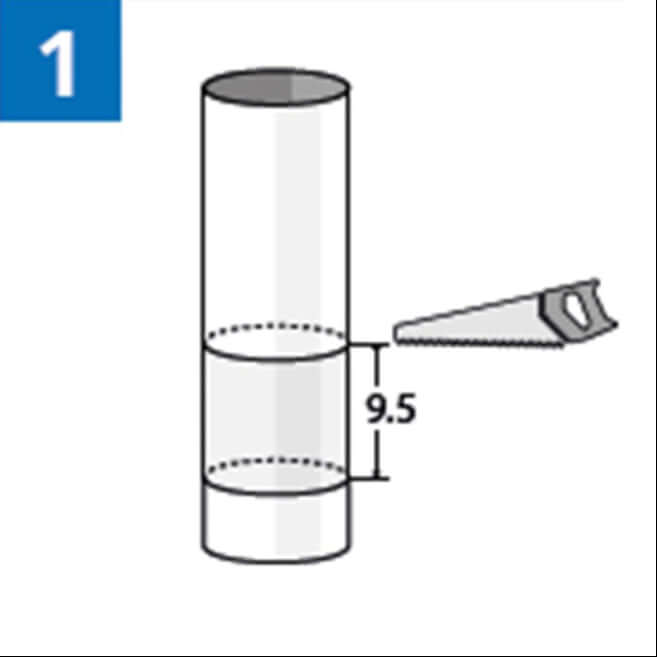 1. Schritt SMILTER Montage: Schnittflächen markieren